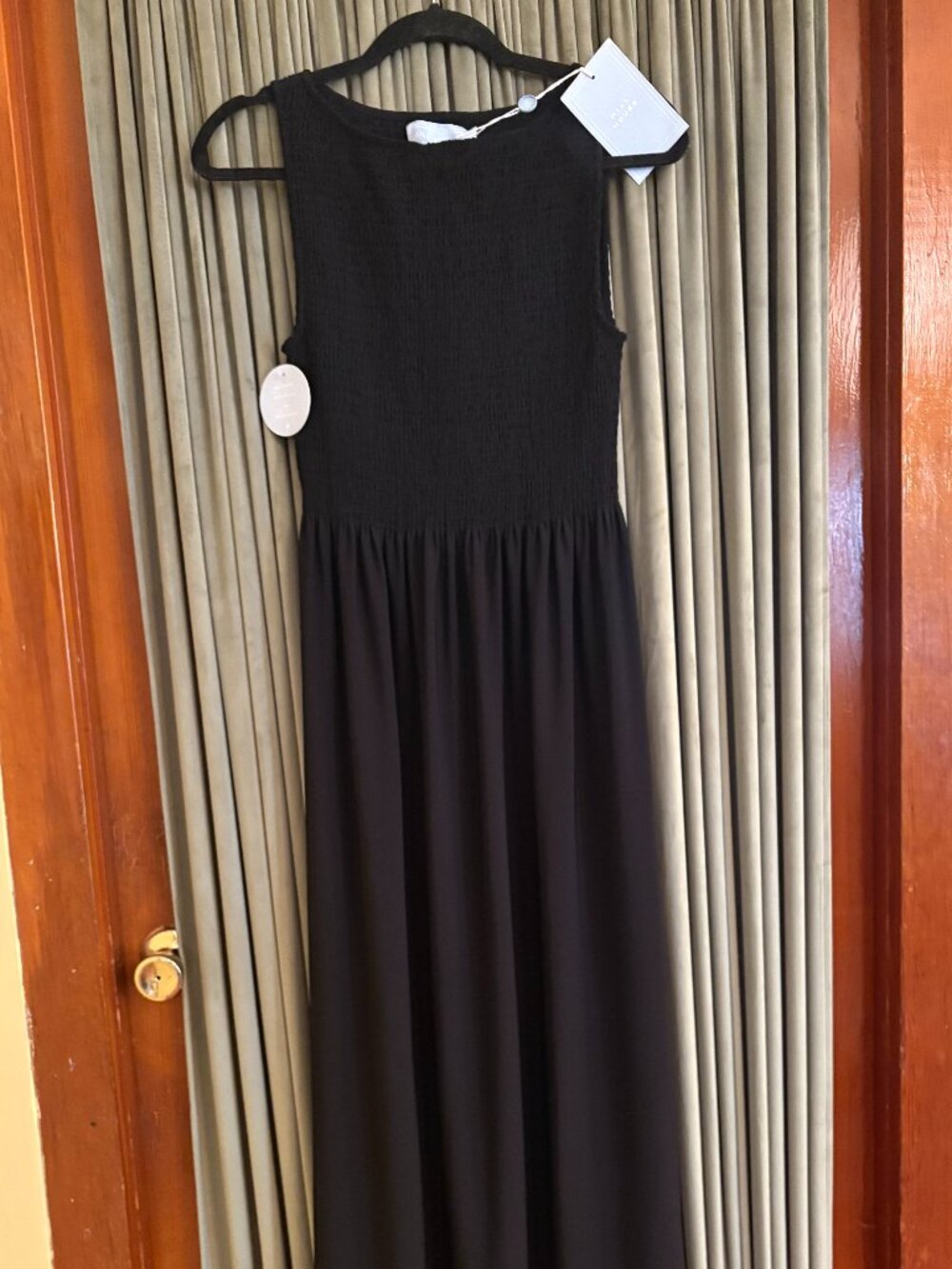 Hill House: The Cosima Nap Dress in Black Jersey - Picture 1 of 10